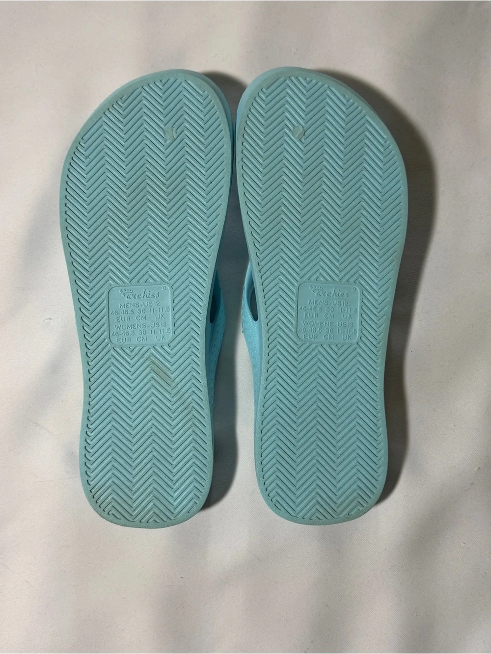 Archie’s Blue Arch Support Flip Flops